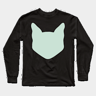 Green Cat Head Long Sleeve T-Shirt